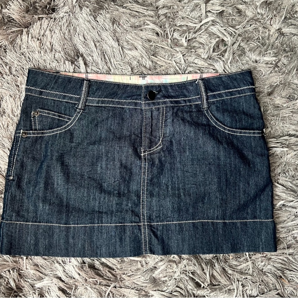 SO WEAR IT DECLARE IT y2k denim miniskirt
